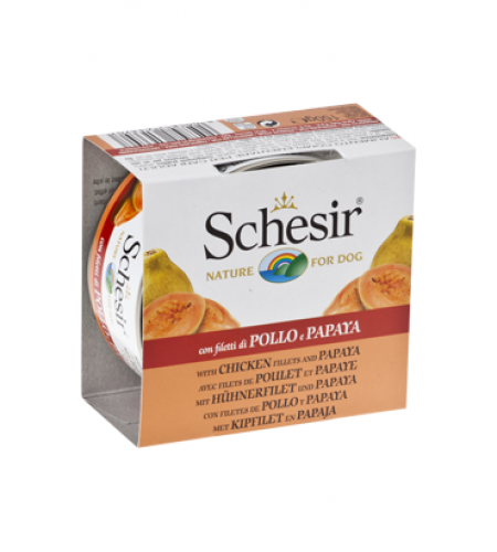 Schesir Cão Filete de Frango com Papaia em Gelatina  150GR